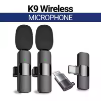 K9 Dual Wireless Microphone (Type-C) | Noise Reduction | Plug & Play